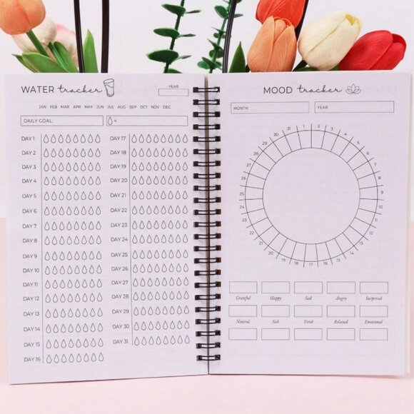 Mental Health Journal 6 In 1 Spiral Bound NWT - Picture 3 of 4